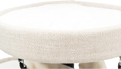 TRIXIE Vidor Cat Scratching Post 28.3 Inch - with Durable Sisal Rope (Gray) and Four Corner Hammock, Three Platforms with Raised Edges, Three Removable Cushions - in Cream/Gray - PAWPICO