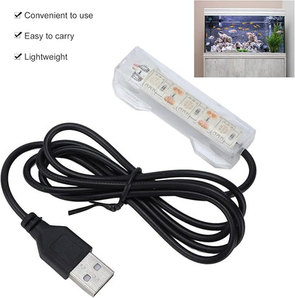 1Pc Blue Light Small Aquarium Led Light, Multicolor Led Fish Tank Light for Freshwater Plants Aquarium Accessories Aquarium Lights Galepromot