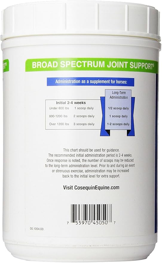 Nutramax Cosequin ASU Joint Health Supplement for Horses - Powder with Glucosamine, Chondroitin, ASU, and MSM, 1320 Grams NutramaxLaboratories