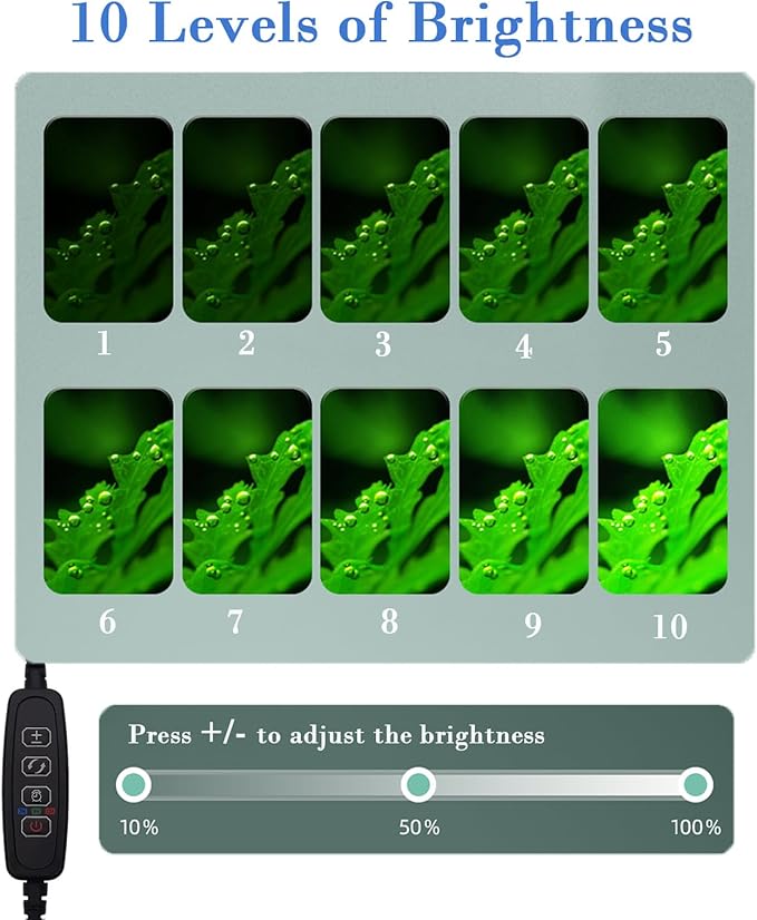 Upgraded Aquarium Light with Timer Clip On Fish Tank LED Light Small USB Light Dimmer Multi-Color White+Warm Yellow+Yellow 1 to 5 Gal (Adapter NOT Included) PUEUTU