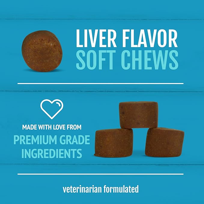 PetNC Natural Care Skin and Coat Soft Chews for Dogs, 60 Count VisitthePetnc