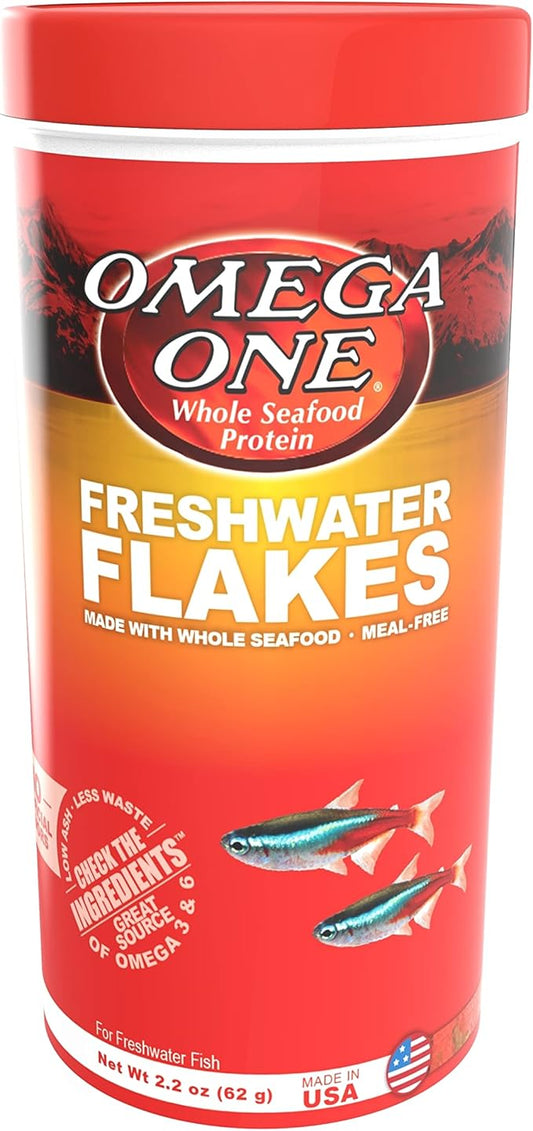 Omega One Freshwater Flakes, 2.2 oz OmegaOne