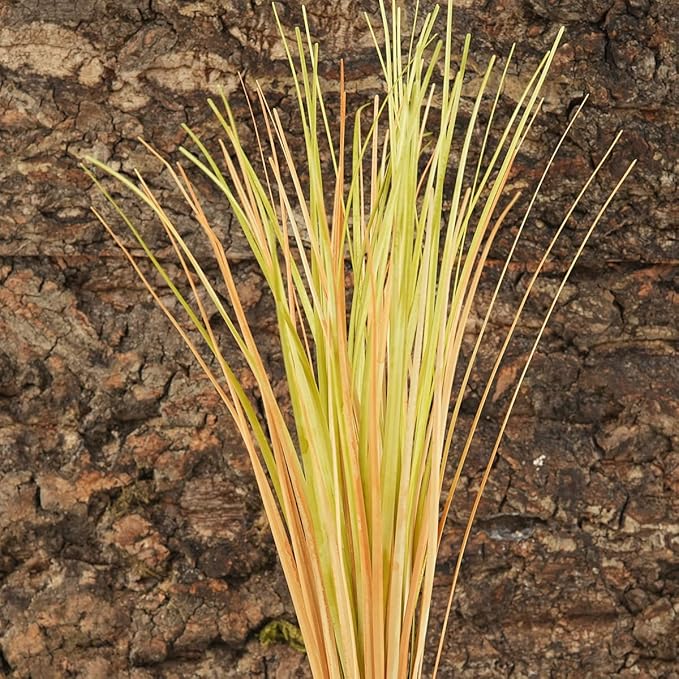 Fake Desert Dry Grass, Reptile Plants for Terrarium, Bearded Dragon Tank Accessories Habitat Decor fit Crested Gecko Leopard Lizard Chameleon Ball Python Snake WOLEDOE