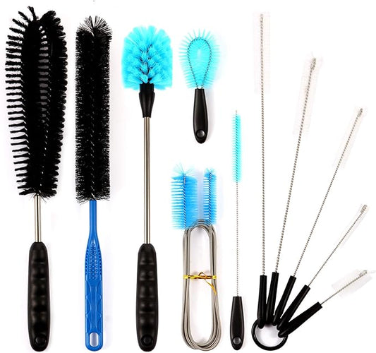 11 in 1 Fish Tank Aquarium Cleaning Brush Kit,Aquarium brushSutiable for Acrylic Fish Tank, and Plastic Fish Tank,Glass Fish Tank,Non Rusting,Fish Tank Cleaning Tools Suseg
