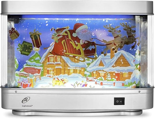 Lightahead Christmas Santa LED Decorative Motion Picture Lamp Virtual Aquarium Night Light Decoration Lightahead%C2%AE