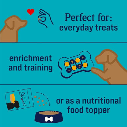 Stewart Freeze Dried Dog Treats, Chicken Liver, 16 oz, Grain Free & Gluten Free, Resealable Pouch, Single Ingredient, Training Treat in Beef Liver, Salmon, Chicken Liver & Chicken Breast 4, 14, 21oz - PAWPICO