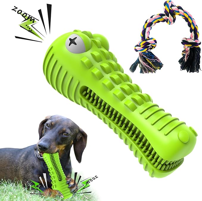 Dog Toys for Aggressive Chewers Large Medium Breed Dog Chew Toys Dog Rope Toys Nearly Indestructible Squeaky Interactive Tough Extremely Durable Toys - PAWPICO