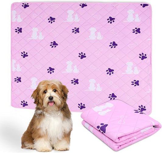 Washable Pee Pads for Dogs,Non-Slip Washable Pee Pads,36X48 inch Reusable Pet Training Pads,Reusable Puppy Pads, Dog Training Pads with Fast Absorbent,Waterproof Bed Pads,Dog Crate Pad - PAWPICO