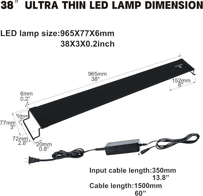 Aquarium Light (38-44") Waterrebirth