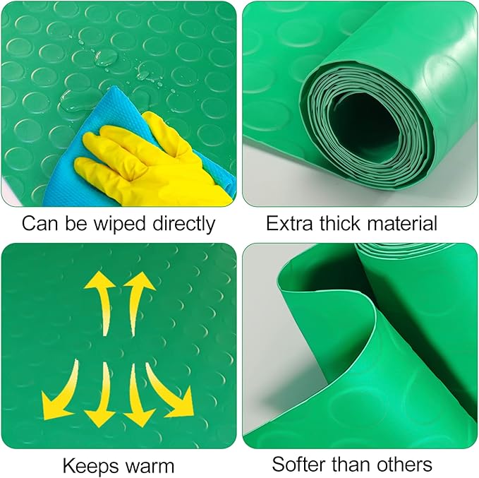 Bearded Dragon Tank Accessories, Reptile Terrarium Carpet Soft Thickening Substrate for Snake, Tortoise, Leopard Gecko, Lizard, Iguana, Non-Adhesive Reptile Habitat Bedding Vodolo