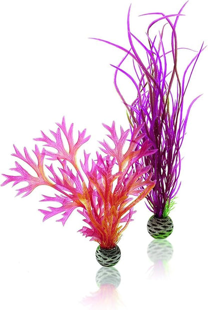 biOrb Medium Red & Pink Plant Set, Colorful and Durable Aquarium Decorations biOrb
