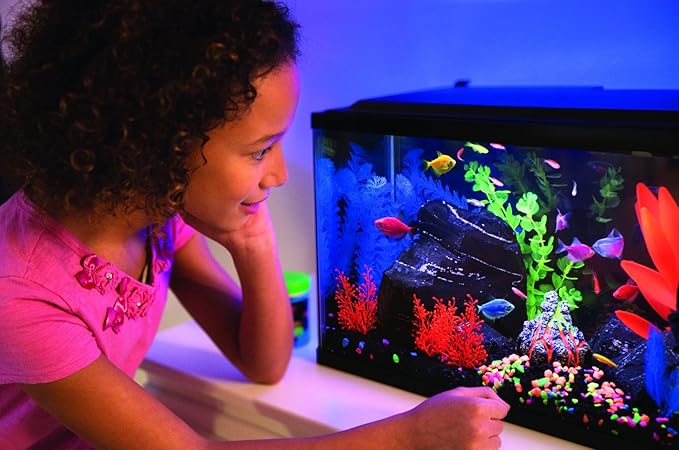 GloFish 20 Gallon Aquarium Kit with LED Lights, Decor Heater and Filter GloFish