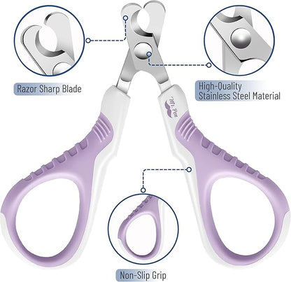 Mr. Pen- Cat Nail Clipper, Purple, Cat Nail Trimmer, Cat Nail Clippers, Cat Claw Clippers, Cat Clippers for Nails, Pet Nail Clippers, Kitten Nail Clipper, Small Dog Nail Clipper, Cat Claw Trimmer - PAWPICO