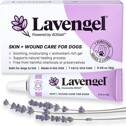 for Dogs - Reduces Skin Irritations and Itching - Effective Wound Care and Hot Spot Treatment Lavengel