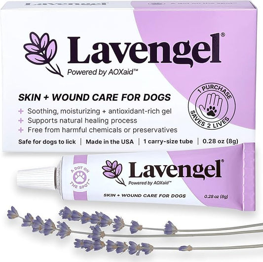 for Dogs - Reduces Skin Irritations and Itching - Effective Wound Care and Hot Spot Treatment Lavengel