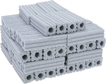 Ceramic Bio Filter Media for Aquarium Sump Canister Pond Fish Tank, Vast Surface Area (3.8" Length / 72pcs) RealPlus