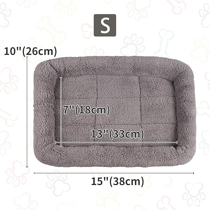 lesypet Cat Beds for Indoor Cats, 15" x 10" Small Cat Bed Curl Sleep Plush Cushion with Pillow, Non-Slip Bottom Washable Mat, Small - PAWPICO
