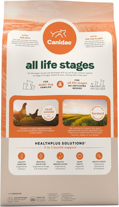 Canidae All Life Stages Multi-Protein Recipe with Chicken, Turkey, Lamb, and Fish – High Protein Premium Dry Dog Food for All Ages, Breeds, and Sizes– 40 lbs. - PAWPICO