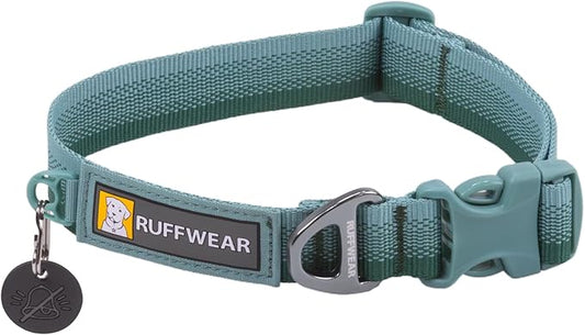 Ruffwear, Front Range Dog Collar, Durable and Comfortable Collar for Everyday Use, River Rock Green, 11"-14" RuffwearInc