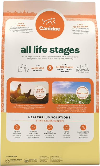 Canidae All Life Stages Real Chicken & Potato Recipe – High Protein and Grain-Free Premium Dry Dog Food for All Ages, Breeds, and Sizes– 4 lbs. - PAWPICO