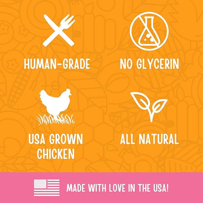 Full Moon Chicken Jerky Healthy All Natural Dog Treats Human Grade For Hip And Joint 6 oz - PAWPICO