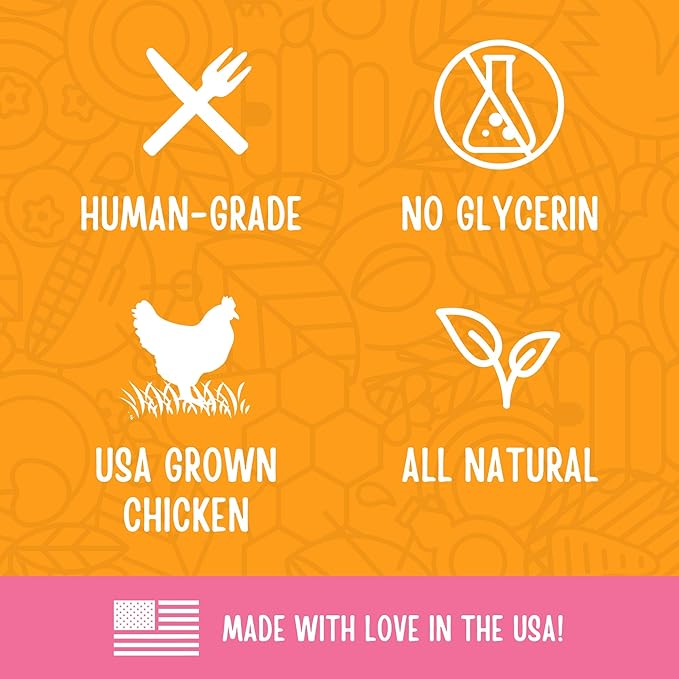 Full Moon Chicken Jerky Healthy All Natural Dog Treats Human Grade For Hip And Joint 12 oz - PAWPICO