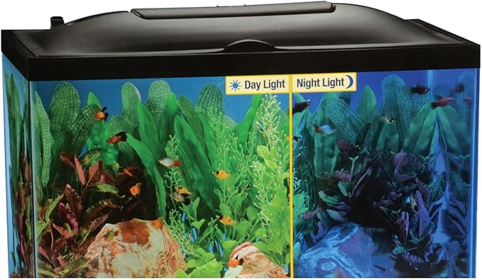 Marineland LED Light Hood for Aquariums, Day & Night Light 24 by 12-Inch,Blacks & Grays Marineland