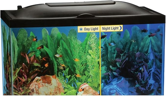 Marineland LED Light Hood for Aquariums, Day & Night Light 24 by 12-Inch,Blacks & Grays Marineland
