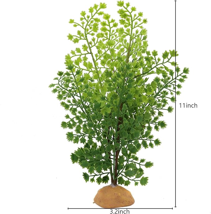 JIHAQUA Lifelike Reptile Tank Plant Decor - Realistic Artificial Plastic Plant for Terrariums and Pet Enclosures (Style A) JIHAQUA