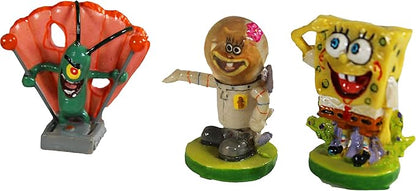 Penn-Plax Officially Licensed Spongebob 6 Piece Mini Aquarium Ornament Set – Great for Saltwater and Freshwater Tanks Penn-Plax