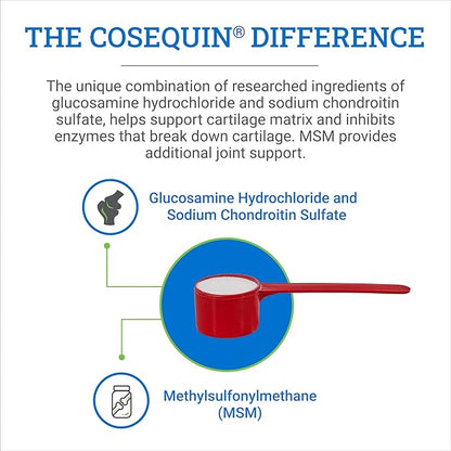 Nutramax Cosequin Optimized with MSM Joint Health Supplement for Horses - Powder with Glucosamine and Chondroitin, 1400 Grams NutramaxLaboratories