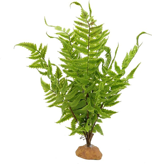 JIHAQUA Lifelike Reptile Tank Plant Decor - Realistic Artificial Plastic Plant for Terrariums and Pet Enclosures (Style B) JIHAQUA