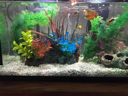 DoubleWood 3 PCS Decaying Trunk Aquarium Betta Fish Ornament Driftwood Resin Crafts Ornament for Aquarium Decoration Fish Tank Wood with Holes & Aquarium Caves Fish Tank Wood Decor DoubleWood