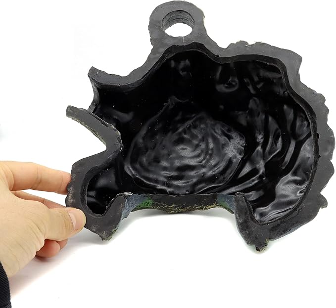 JIHAQUA Resin Large Turtle Tank Accessories Reptile Hideouts Cave Habitat Decor for Gecko Leopard Lizards Toad JIHAQUA