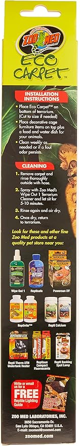 Zoo Med Eco Carpet for 40 Gallon Tanks ZooMed