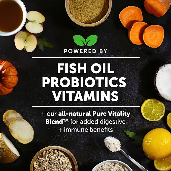 Pet Honesty Multivitamin Puppy Treats - Essential Dog Supplements & Vitamins for Learning and Cognitive Development- Probiotics, Omega Fish Oil for Health & Heart, Immune Health - Dog Health Supplies PetHonesty