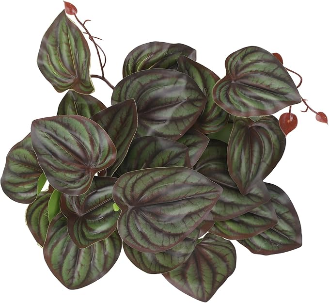 Fake Reptile Plants for Reptile Terrarium Plants, Reptile Plant Décor, Turtle Tank Plants with Suction Cup IBWell