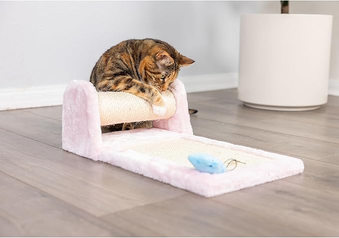 Armarkat Rolling Cat Scratcher Toy, Real Wood Sisal Scratching Board for Cats Training - PAWPICO