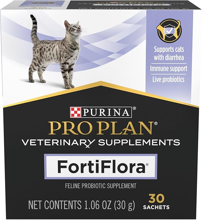 Purina Pro Plan Veterinary Supplements FortiFlora Cat Probiotic Supplement for Cats with Diarrhea - 30 ct. Box ProPlanVeterinaryDiets