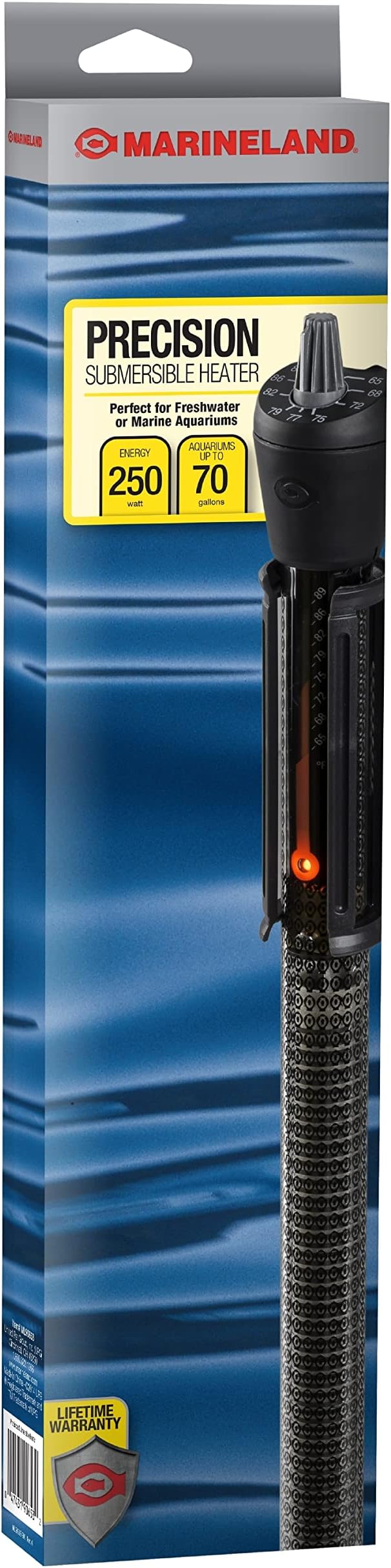 Marineland Precision Submersible Heater, for Freshwater or Saltwater Aquariums, 250-watt Marineland