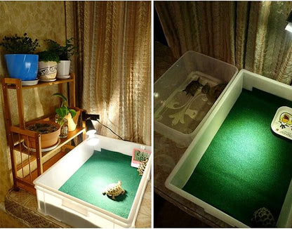 47" x 24" Large Reptile Carpet Terrarium Liner Bedding Reptile Substrate Mat Tank Accessories for Bearded Dragon Snake Lizard Tortoise Leopard Gecko (Green) Mechpia
