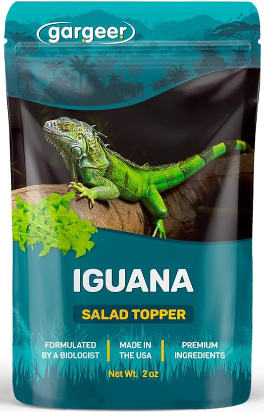 2oz Iguana Food Supplement, Flower Salad Mix Topper. Supercharge Juveniles & Adults Appetite, Health & Immune System. Complete Diet, Rich with Vitamins, Made in The USA. Enjoy! Gargeer