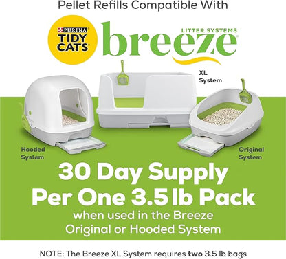 Tidy Cats Breeze Cat Breeze Litter Pellets, 3.5 LB (Pack of 4) - PAWPICO