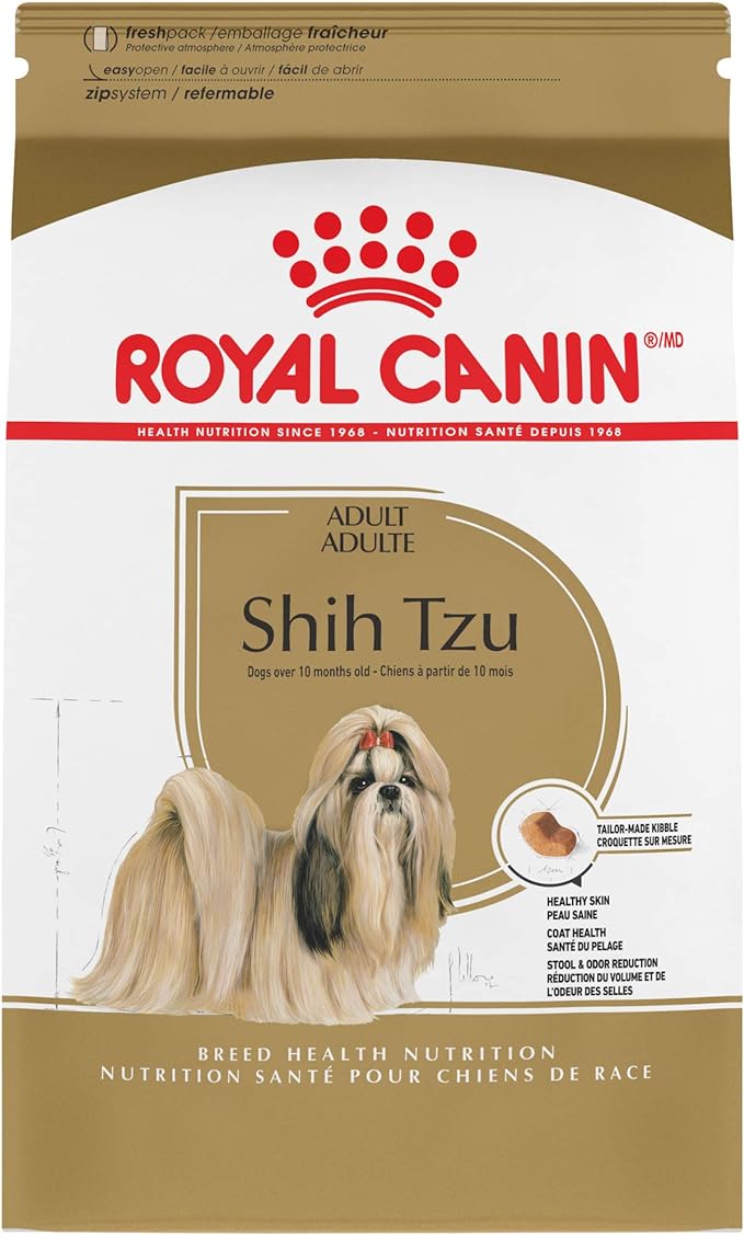 Royal Canin Shih Tzu Adult Breed Specific Dry Dog Food, 10 lb bag - PAWPICO
