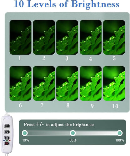 Upgraded Aquarium Light with Timer Clip On Fish Tank LED Light Small USB Light Dimmer Multi-Color White+Warm Yellow+Yellow 1 to 5 Gal (Adapter NOT Included) PUEUTU