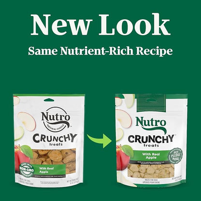NUTRO Crunchy Dog Treats with Real Apple, 16 oz. Bag - PAWPICO