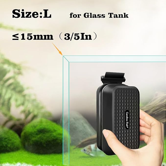 Carefree Fish Aquarium Super Strong Magnetic Cleaner for Glass Fish Tank Magnet Brush Algae Scrapers Floating Bewatermyfriend