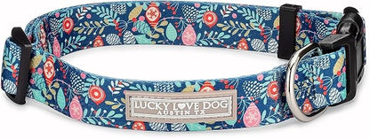 Lucky Love Dog - Adjustable Dog Collar with Easy Click Buckle for Small to Large Dogs, Durable, & Comfortable Collar for Male & Female Dogs, Pet Collar for Puppies & Adult Dogs - Sweet Holiday, XL LuckyLoveDog