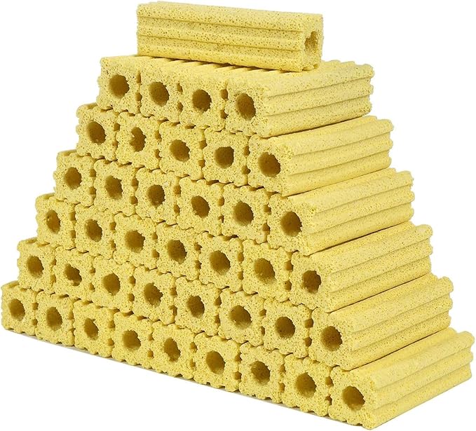 54pcs 3.8 Inch Aquarium Ceramic Bio Filter Media,Ceramic Bio Media Blocks for Fish Tank and Koi Pond AFACYGN