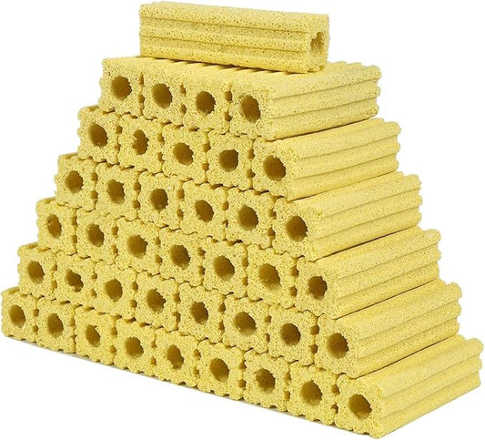 54pcs 3.8 Inch Aquarium Ceramic Bio Filter Media,Ceramic Bio Media Blocks for Fish Tank and Koi Pond AFACYGN